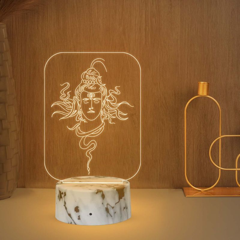 Lord Shiva Design Night Lamp